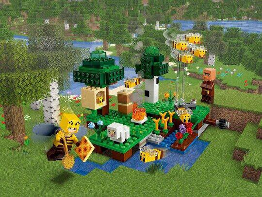 Конструктор Майнкрафт My World (аналог LEGO Minecraft) 91165 «Пасека» или «Пчелиная ферма» 238 деталей — изображение 7