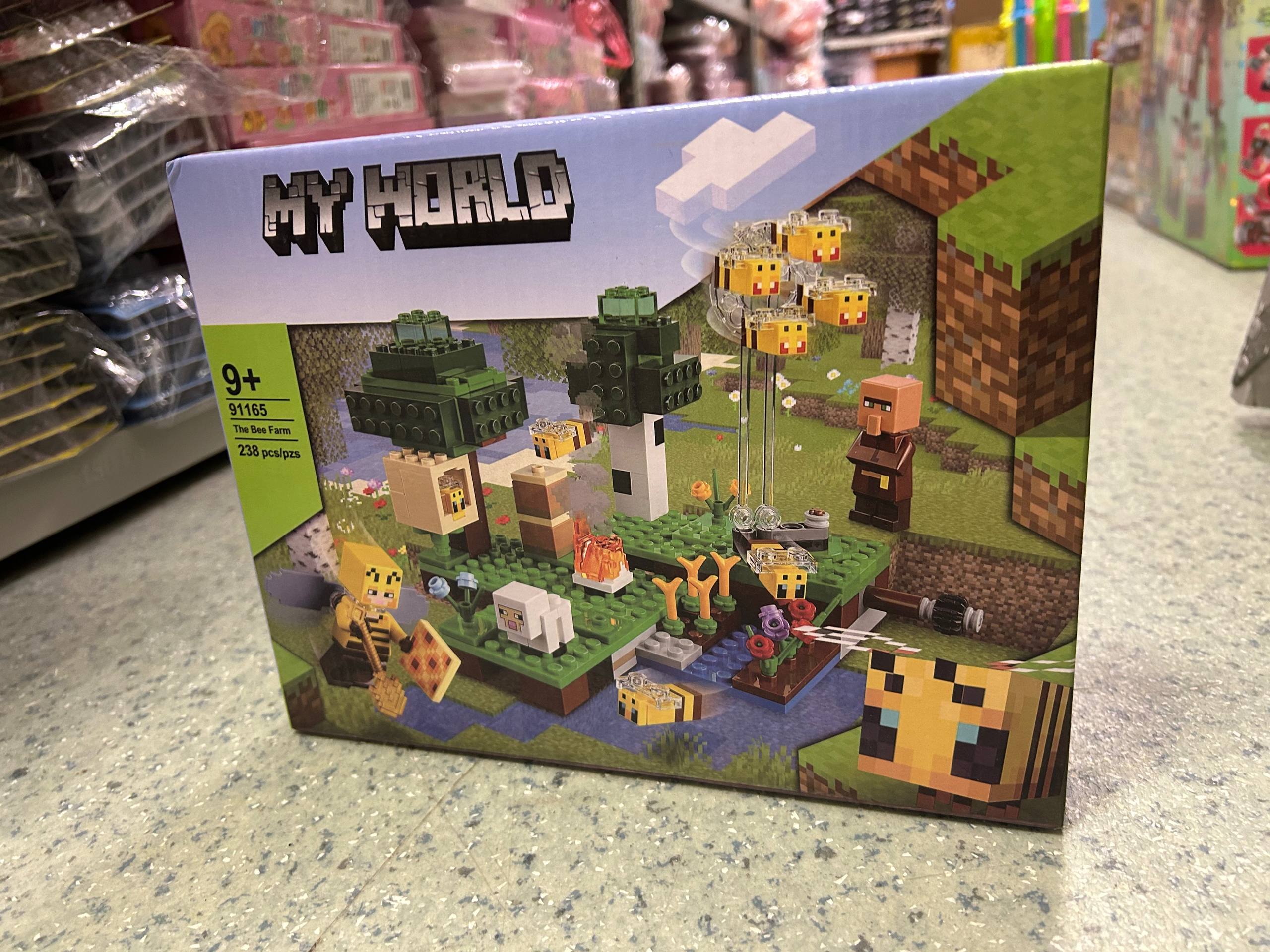 Конструктор Майнкрафт My World (аналог LEGO Minecraft) 91165 «Пасека» или «Пчелиная ферма» 238 деталей — изображение 4