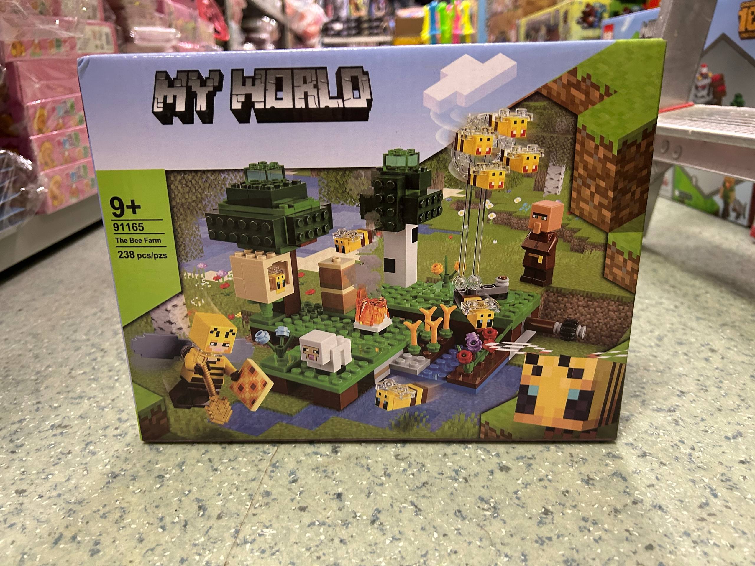 Конструктор Майнкрафт My World (аналог LEGO Minecraft) 91165 «Пасека» или «Пчелиная ферма» 238 деталей — изображение 6