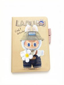 Блокнот в клетку Labubu «Cool! Labubu» (A5, бежевый)