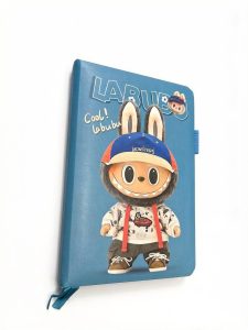 Блокнот в клетку А5 «Лабубу» (Labubu), 80 листов, синий