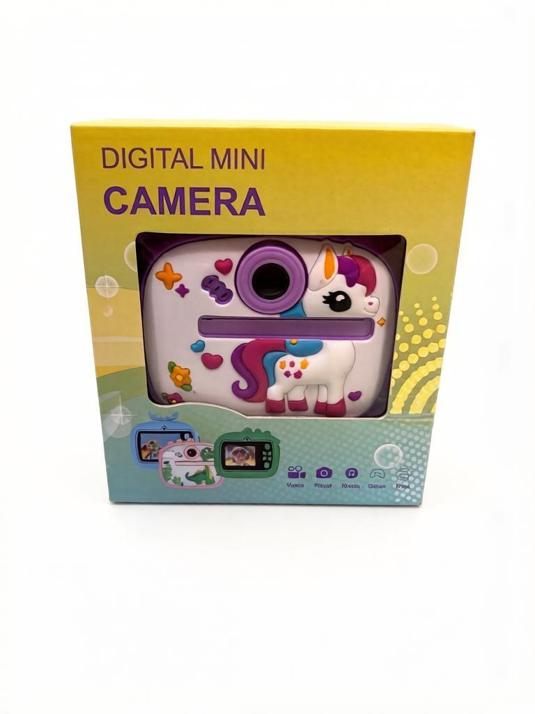 Детский цифровой фотоаппарат с моментальной печатью «Единорог» (Digital Mini Camera)