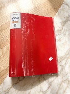 Папка на кольцах Darvish, 25 мм, 2 кольца, красная (DV-16164RD)