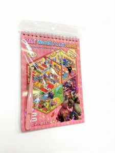 Детский развивающий блокнот с 5D стикерами Mini World Scenic Book (8 сюжетов)