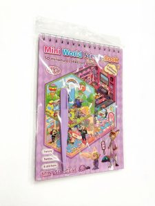 Детская развивающая книга-альбом с 5D стикерами Mini World Scenic Book