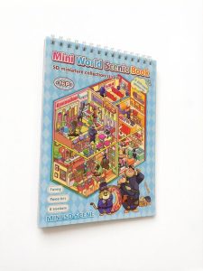 Детская развивающая книга-альбом с 5D наклейками «Mini House Scenic Book» (с пинцетом)