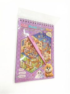 Объемная книжка-наклейка Mini World Scenic Book (5D миниатюры с пинцетом)