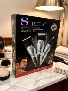 Многофункциональный триммер для мужчин Surker SK-1205 (3 в 1: бритва, машинка для стрижки, нос и уши)
