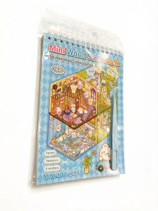 Объемный блокнот-румбокс с 5D-наклейками Mini World Scene Book (8 локаций + пинцет)