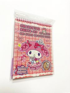 Детская книжка-раскраска с наклейками My Melody (Май Мелоди) «Character Dress-Up And Scene Coloring Book», 16 стр.