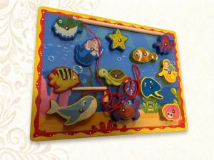 Деревянная магнитная игра-рыбалка «Подводный мир»