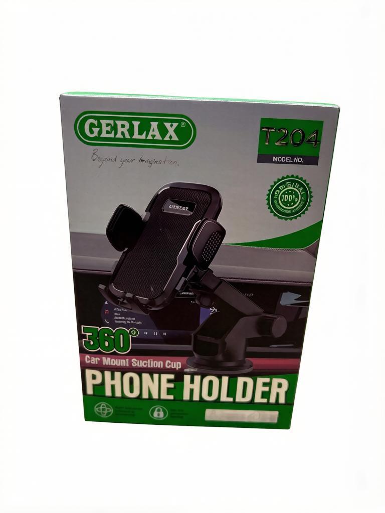 Автомобильный держатель для телефона Gerlax T204 на присоске (360°)