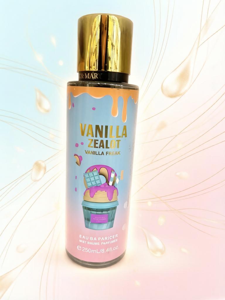 Парфюмированный спрей-мист для тела Lattafa Vanilla Zealot (Vanilla Freak), 250 мл