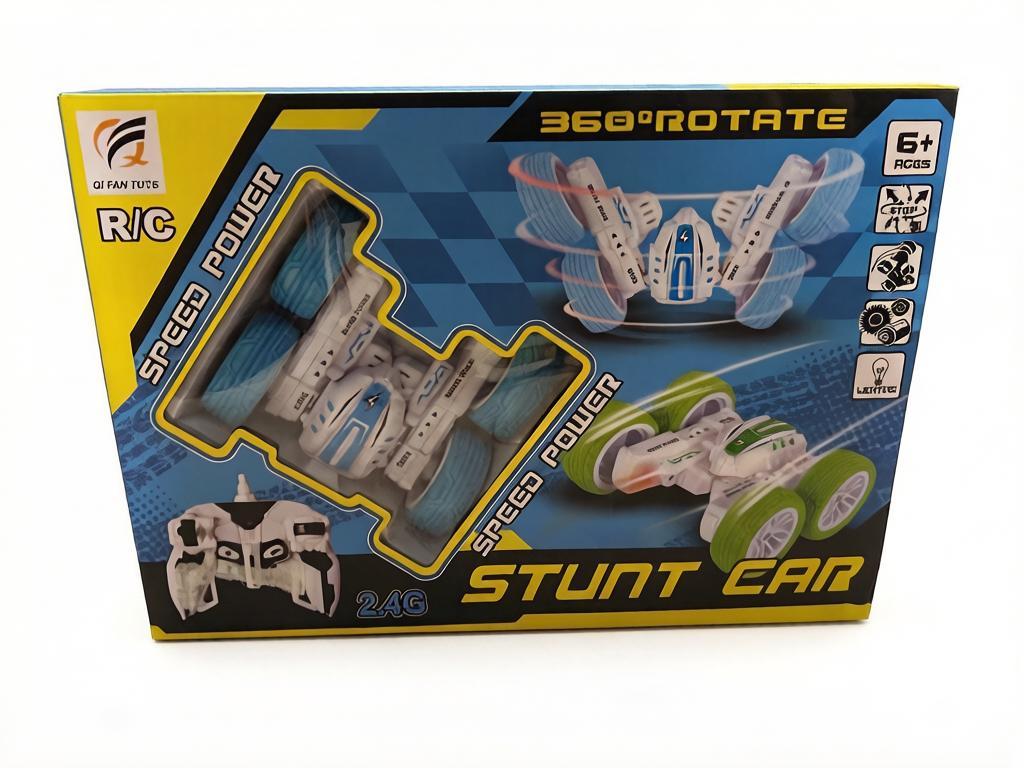 Радиоуправляемая трюковая машинка-перевертыш Qi Fan Toys Speed Power Stunt Car 2.4G (Вращение 360°)